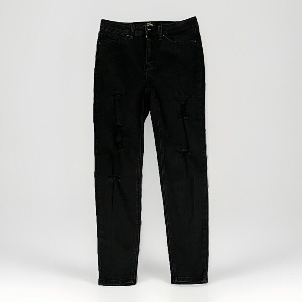 Skinny Fries Denim Junior's Jeans Black Size 11 28X26 Straight